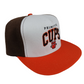 Primitive Skateboards Primitive Cups White Orange Brown Snapback Hat