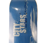 City Stars Kareem Campbell DJ Mixer Blue White Size 7.6" Vintage NOS Deck