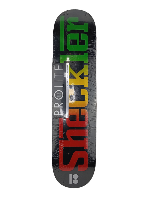 Plan B Ryan Sheckler Rasta Pro Model Black Rasta Color Size 7.5 Skateboard Deck