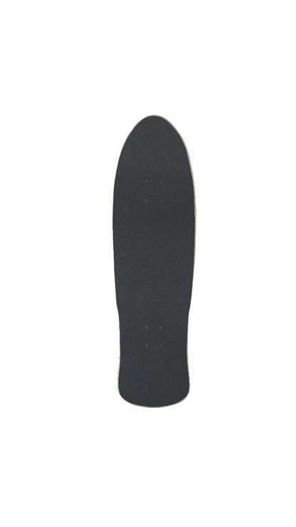 Santa Cruz Screaming Hand Cruzer Pre Gripped With Santa Cruz Rails Natural Purple Blue Speckles Size 9.42 X 31.88 Vintage NOS Deck