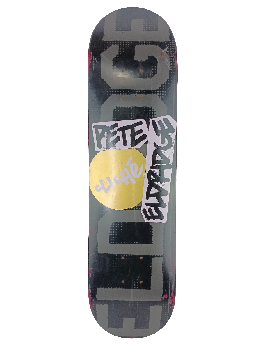 Cliché Pete Eldridge Black Pink Gold Size 8.0 Vintage Deck