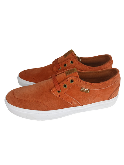 State Footwear Bishop Brick White Suede US Mens Size 8 Shoes