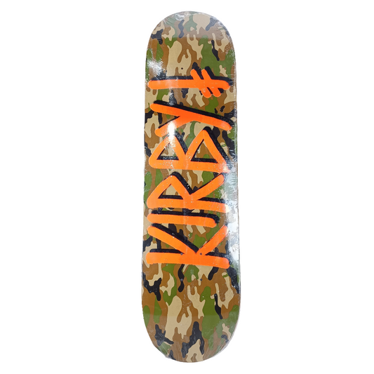 Deathwish Kirby Camo Orange Size 8.475" Vintage NOS Deck