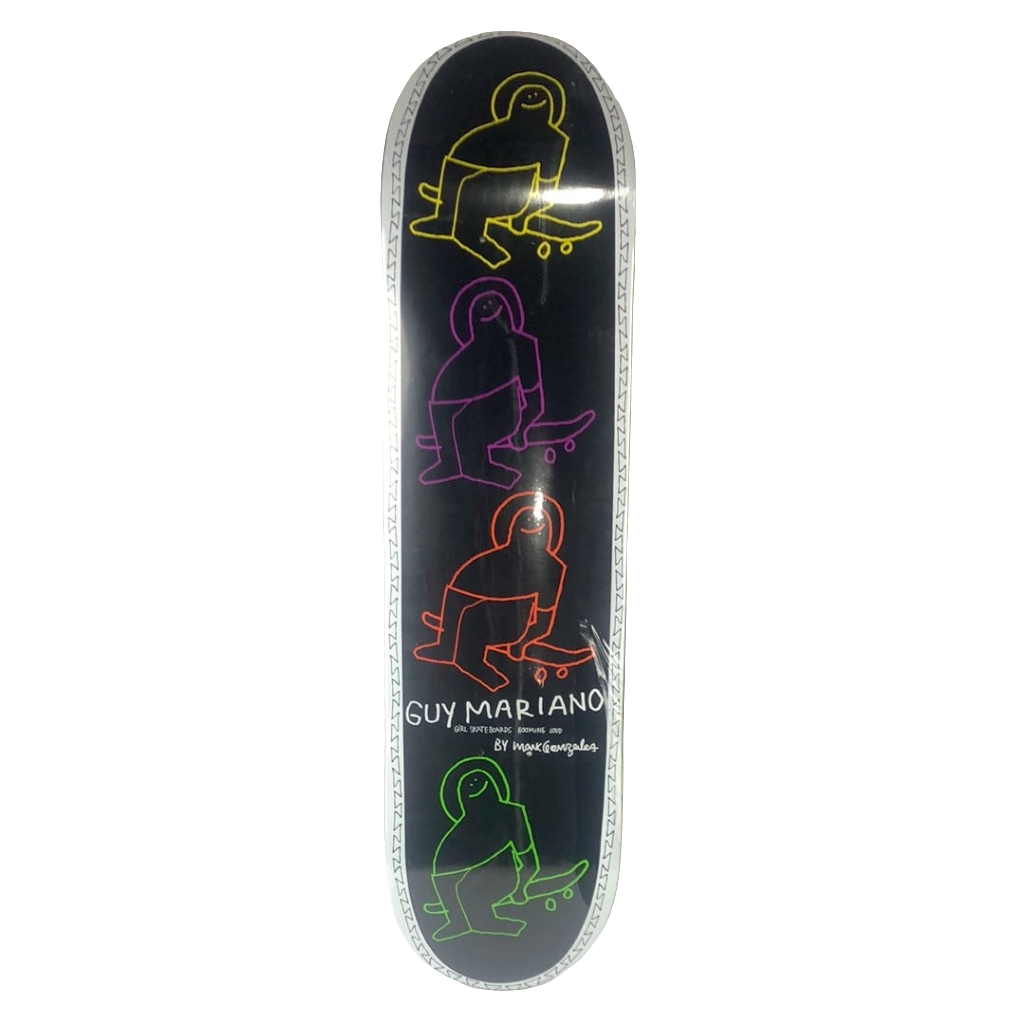 Girl Guy Mariano/Krooked Mark Gonzalez Krooked Character Multi Color 8" Skateboard Deck