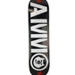 AMMO Ammo USA Manny Santiago Black White Red Grid Graphic Size 7.75" Vintage NOS Deck