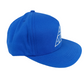 HUF By All Means Necessary Pyramid Logo Blue Silver Vintage Snapback Hat