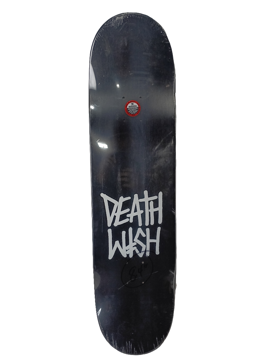 Deathwish Classic Spray Logo Black White Size 8.4" Vintage NOS Deck