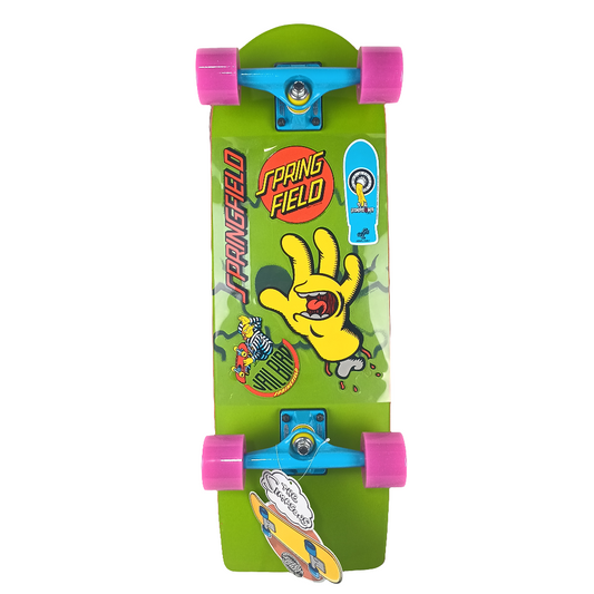 Santa Cruz Bart Simpson Cruiser Green/Orange/Blue/Pink 8.75" Skateboard Complete