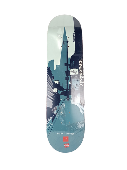 Chocolate Crailtap Classics Raven Tershy City Series Grey Blue White Size 8.25 Vintage NOS Deck