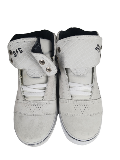 Globe David Gonzales AC DC The Heathen Hi White Suede Black US Mens Size 9 Shoes