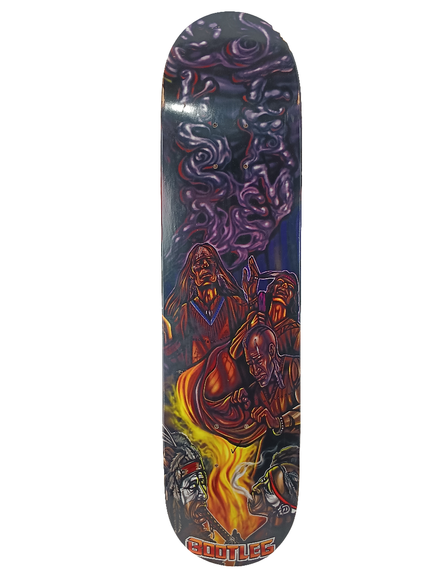 Bootleg Elissa Steamer Natives Indian Multi 7.75'' Skateboard Deck