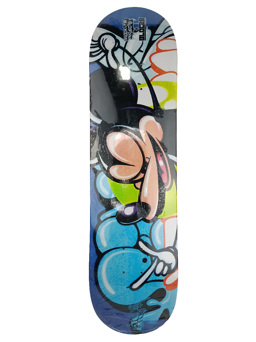 Brooklyn Projects x Bloc28 By Disney Rime MSK Mickey Mouse Character Blue Black Multi Color Size 8.25 Skateboard Deck