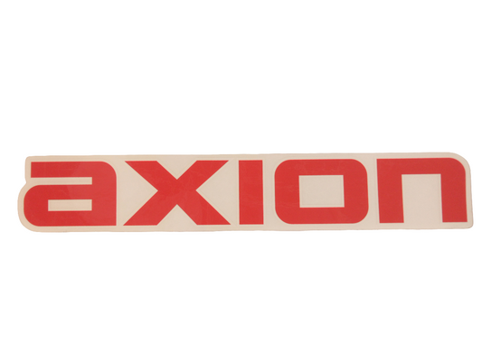 Axion Footwear AXION Bold Clear White Red 13.5" x 2.2" Vintage NOS Sticker