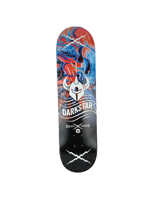 Darkstar Tye Dye Helmet Split Black White Size 8.125 X 31.8 Vintage NOS Deck