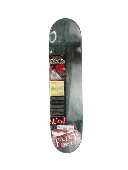 Blind Skull And Bones Black White Multi Size 8.0" Vintage NOS Deck