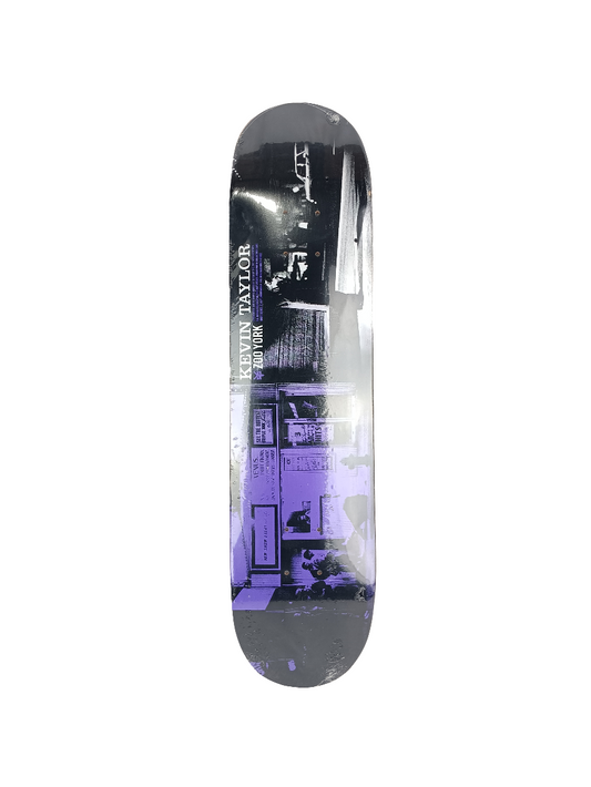 Zoo York Kevin Taylor Operational Series Purple Black White Size Size 7.5 Vintage NOS Deck