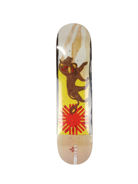 Habitat Mosaic Series Lion Graphic Tan Red Yellow Size 7.75" Vintage NOS Deck 2005