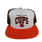 Primitive Skateboards Primitive Cups White Orange Brown Snapback Hat