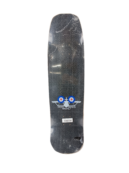Santa Monica Airlines Bennett Harada Samurai Multi Holographic Foil 9" Vintage NOS Carbon Fiber Shaped Deck