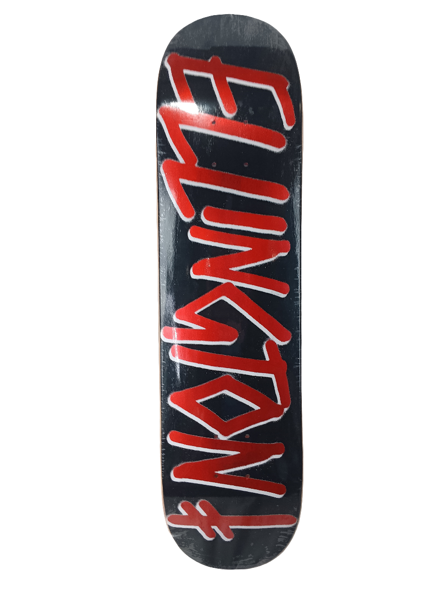 Deathwish Erik Ellington Black White Red Foil Letters Size 7.625 Vintage NOS Deck