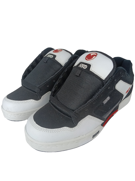 DVS Transom SMU White Black Red Mens Size 10.5 Shoes