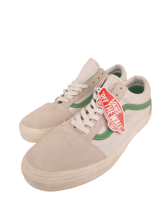 Vans Old Skool Vintage Sport True White Kelly Gr Mens Size 12.0 Shoes