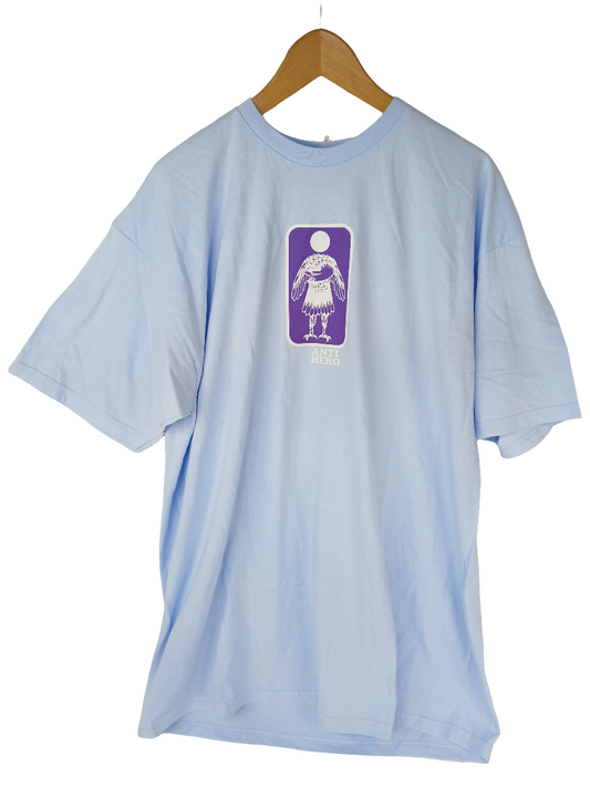 Anti-Hero X Girl Girl Logo With Eagle Blue Purple White Size XL S/s Shirt