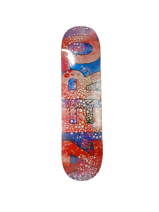 Zero Fizz Bubbles Red Blue Multi Size 8.125" Vintage NOS Deck