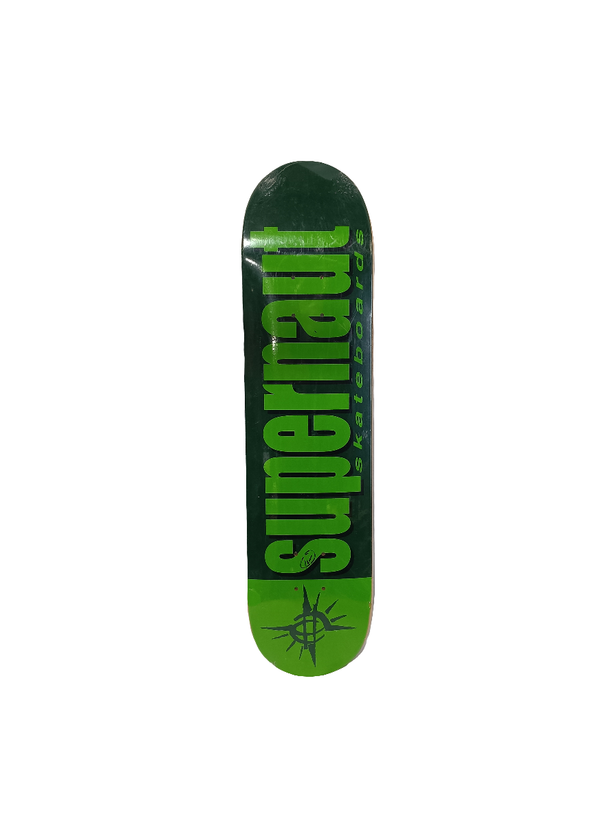 Supernaut Green Black Size 7.6" Vintage NOS Deck