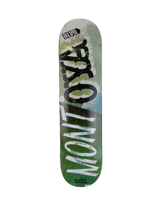 Boulevard Danny Montoya Sky Pager Graphic Green White Multi Color Size 7.75 Skateboard Deck