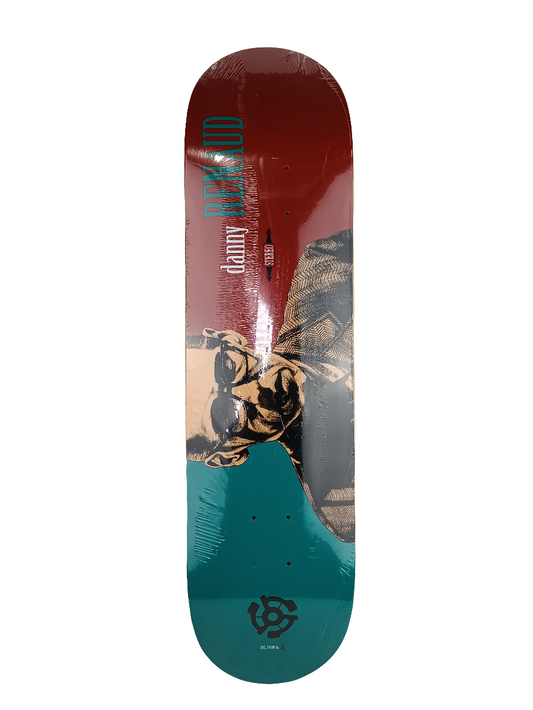 Stereo Danny Renaud Bill Evans Graphic Blue Red Size 8 Skateboard Deck