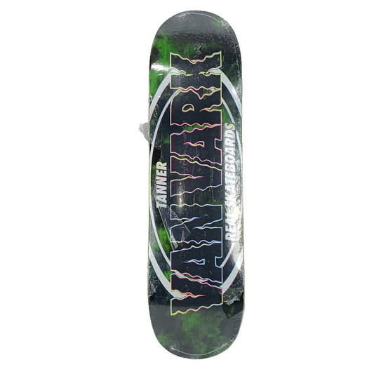 Real Tanner Van Vark Wavy Green White Black Size 8.38" Vintage NOS Deck