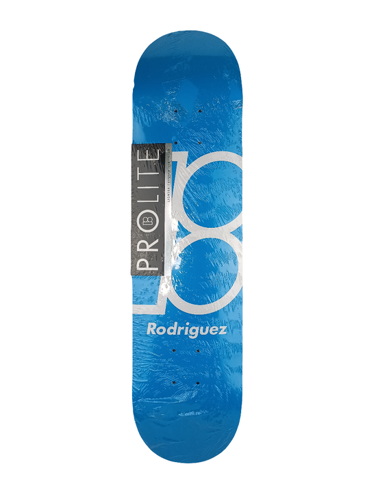 Plan B Paul Rodriguez B Graphic Pro Model Blue White Size 7.75 Skateboard Deck