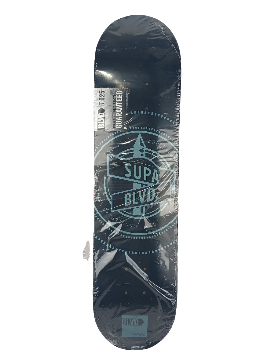 Boulevard Danny Supa Supa Blvd Sign Grapphic Blue Black 7.625 Vintage NOS Deck