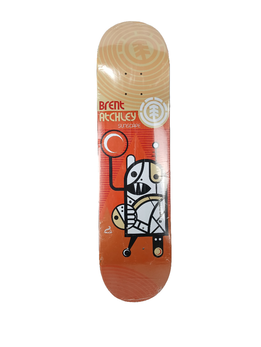 Element Brent Atchley Sunscape Orange/Black/White 8.75" Vintage NOS Deck