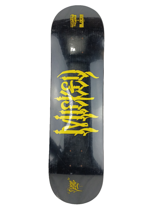 Brooklyn Projects x Bloc28 By Disney Mickey Graphic Black Yellow Size 8.25 Skateboard Deck