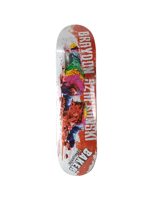 Baker Braydon Szafranski Pinata Multicolor Size 8.4 Vintage NOS Deck