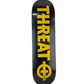 Threat X Zero Threat By Zero Black Yellow Size 8.5 Vintage NOS Deck