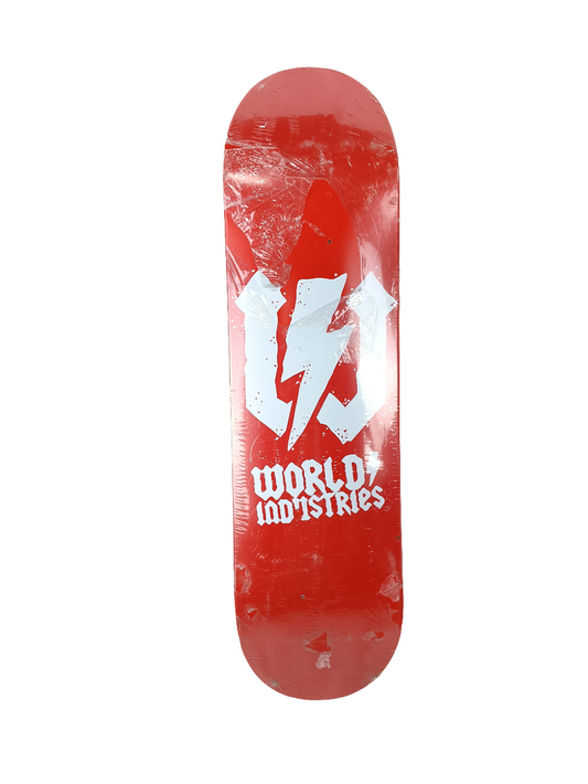World Industries Fatty Red White Size 8.4" Vintage NOS Deck