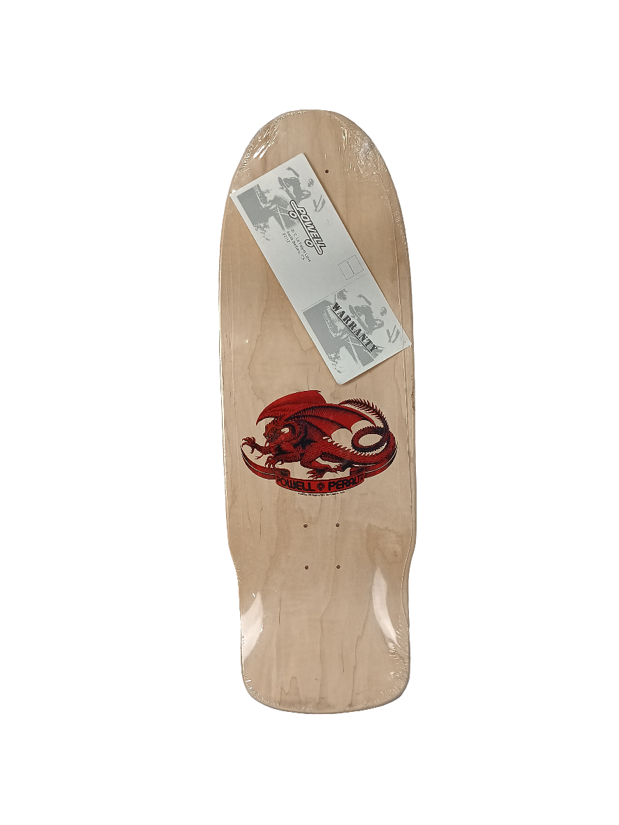 Powell Peralta Steve Caballero Dragon Natural Woodgrain Red Yellow Size 9.8 Vintage NOS Reissue Deck 2007