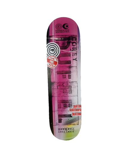 Foundation Corey Duffel Right Foot Multi 8.25 Vintage NOS Deck 2009 RP