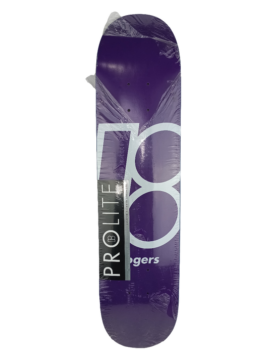 Plan B Jereme Rogers Purple White B Logo 7.8" Vintage NOS Deck