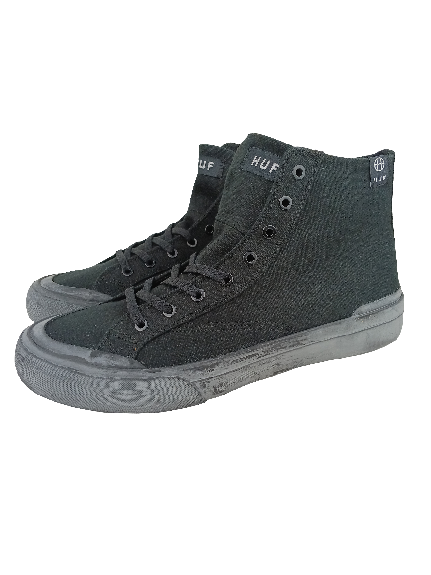 Huf Classic Hi ESS TX Black Black VC00007 Size 8.5 Shoes