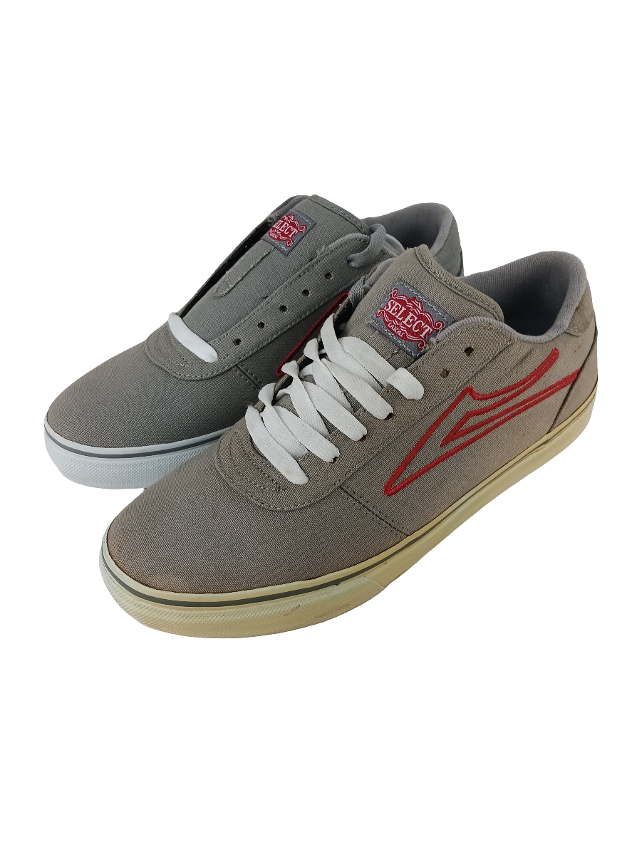 Lakai Manchester Select SMU Grey Canvas Size 8 Shoes