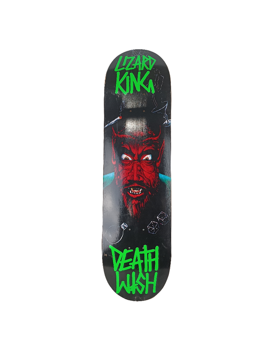 Lizard King Devil Black Red Green Size 8.375" Vintage NOS Deck