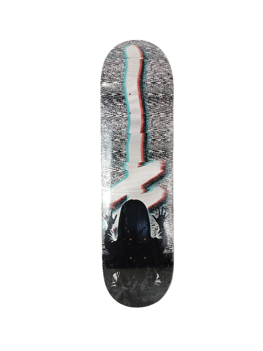 Deathwish Team Static Cross Red White Black Size 8.3875 Vintage NOS Deck