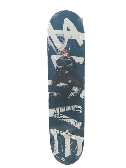 Slave John Allie Three-Toed Sloth White Black Green Autographed Size 7.75" Vintage NOS Deck