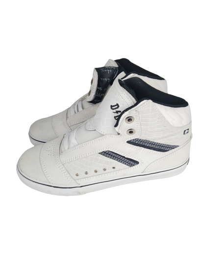 Globe David Gonzales AC DC The Heathen Hi White Suede Black US Mens Size 9 Shoes