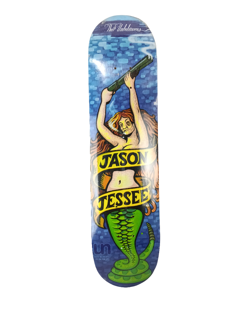 Jason Jessee The Unbelievers Mermaid Blue Yellow Black Size 7.625