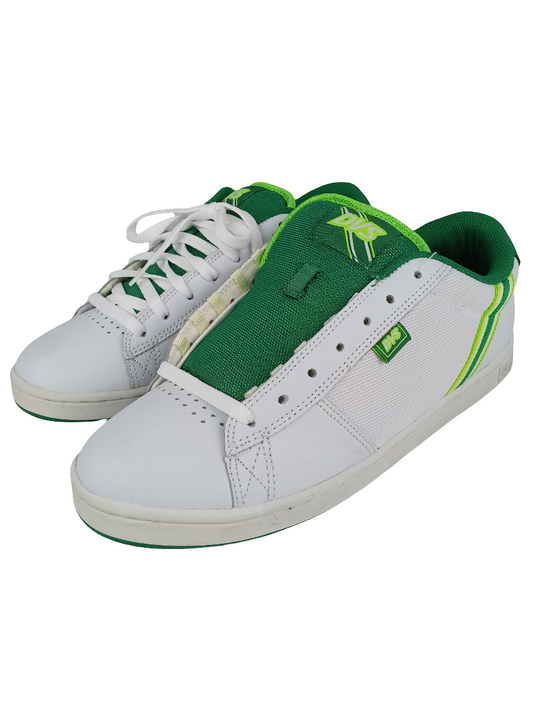 DVS Jason Dill Dill 4 White Green Leather Us Mens Size 10.5 Shoes